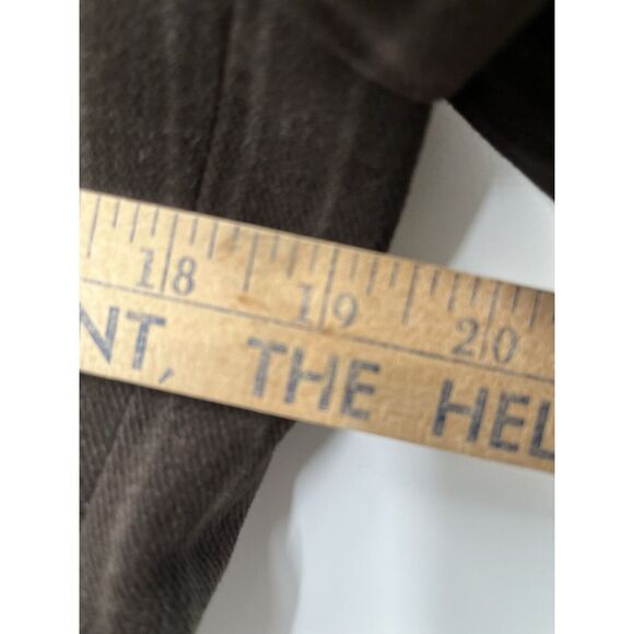 Banana Republic 38S Chalk Stripe Flannel 100% Cotton Stretch Tweed Suit Jacket - Picture 12 of 13